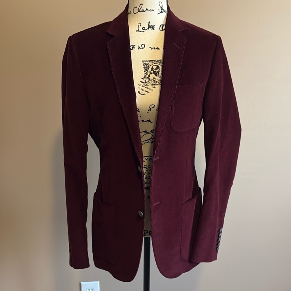 Authentic Gucci Dylan Velvet Corduroy Blazer - size IT 46R